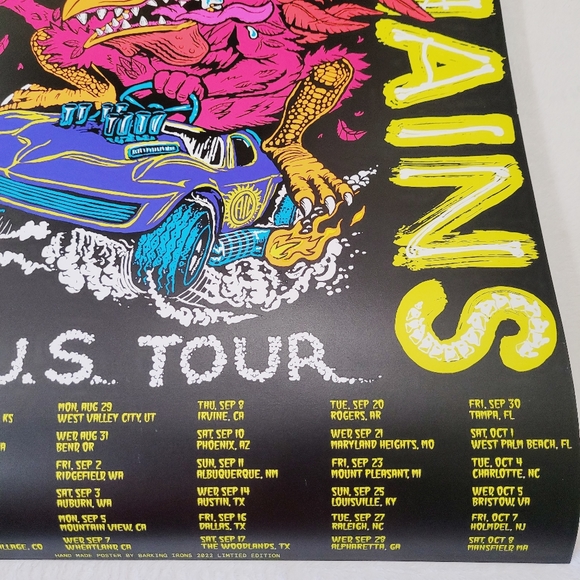 ALICE IN CHAINS 2022 VIP CONCERT POSTER - NEW Glow in The Dark - Picture 4 of 7